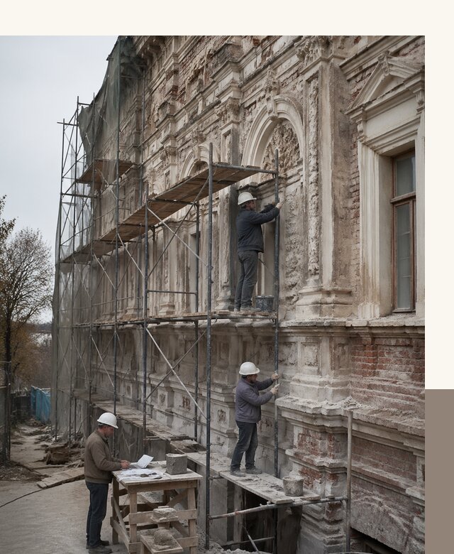Реставрация объектов культурного наследия под ключ в Воркуте