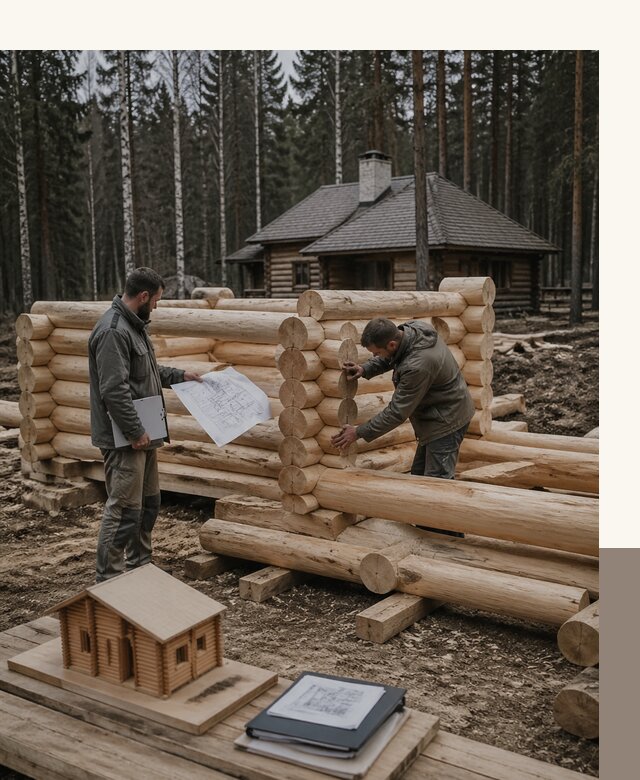 Проектирование и строительство домов из бревна в Воркуте